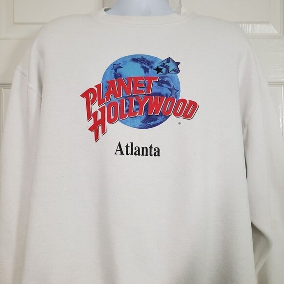 Planet Hollywood Atlanta Sweatshirt Vintage 90s Made in USA Mens Sz XL - Picture 2 of 13